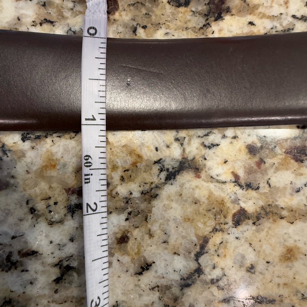 Simon genuine leather brown rhinestone belt SZ LG 39.5” - Picture 10 of 12